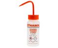 Spenderflasche, Quetschen, 250ml, Polyethylen niedriger Dichte (LDPE), Orange / Transparent Packung à 5 Stück